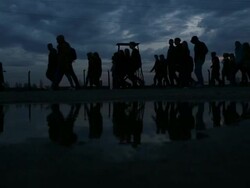 Preparations For The 70th Anniversary Of The Liberation Of Auschwitz-Birkenau Stock Footage