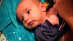 Dressing Newborn Baby Stock Footage