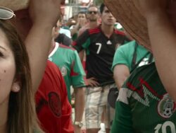 FIFA 2014 World Cup Fan Fest: Mexico v Cameroon Stock Footage