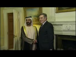 UK PM Gordon Brown meets UAE PM at 10 Downing Street  News Clip