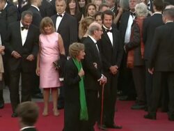 Manoel de Oliveira, Pilar Lopez at the Tournee (On Tour) Red Carpet: Cannes Film Festival 2010 at Cannes . (Footage by WireImage Video/GettyImages) Stock Footage