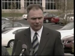 Virginia Govenor visits hospital where wounded at Virginia Tech are treated News Clip