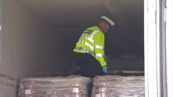Migrants Crisis - police Searching Lorry News Clip