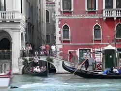 MS TS Shot of gondola excursion / Venice, Italy Stock Footage