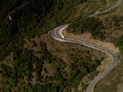 N116 Through Valley Stock Footage