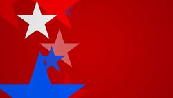 Close-up, Red, White and Blue Stars, Vertical Composition (Loopable) Stock Footage