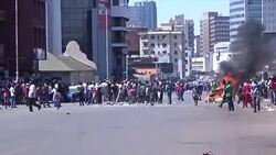 Anti Government protesters clash with police News Clip