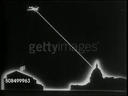 1946 Navy Tests Airborne Television Technology News Clip