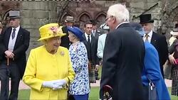 Queen and Prince Philip at Holyrood garden party News Clip
