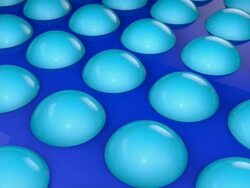 Glossy Bumps Background Loop - Blue (Full HD) Stock Footage