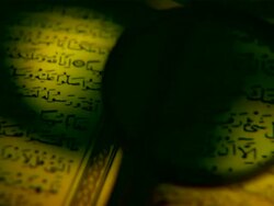QURAN _ ISLAM HOLY BOOK Stock Footage