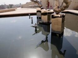 Yerevan, Cascade, view of statues and monuments Stock Footage