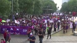 Women throughout Latin America march on Women's Day Instructional Video