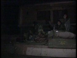 KOSOVO: SERB MILITARY APPEARS TO BE MOVING OUT News Clip