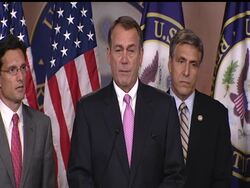 A spending showdown in Congress is prompting a partisan rift so raw that an effort to help disaster victims has become mired in disputes over jobs, the national debt and the other contentious issues. News Clip