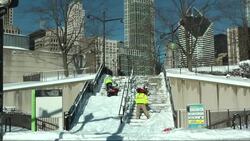 City workers shovel Chicago streets blanketed in snow as transportation comes to a standstill following a winter blizzard. (Feb. 2) News Clip