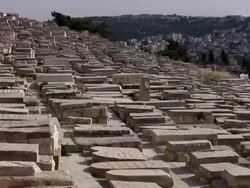 Graves in Jerusalem Stock Footage
