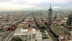 Palace Bellas Artes in Mexico city. Stock Footage