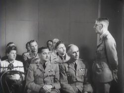 A man talks about the Japanese propaganda and the truth about the fake footage that the Japanese show Stock Footage