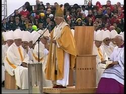 WRAP Benedict at World Youth Day mass News Clip