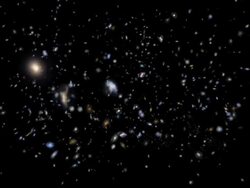 Animation traveling through space Stock Footage