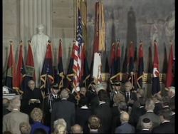 USA: MEMORIAL SERVICE FOR  VICTIMS OF THE HOLOCAUST IS HELD News Clip