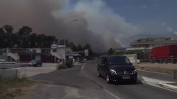 CLEAN : France battles raging fires in Corsica News Clip