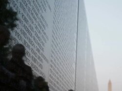 Candlelight Vigil Held Ahead Of Memorial Day At Vietnam Memorial Stock Footage