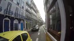 Lisbon by Tram Stock Footage