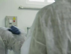 workers wearing safety clothes in food production facility, RED R3D 4K,4KMSTR Stock Footage