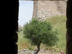 Castle, Accrocorinthos, Greece Stock Footage