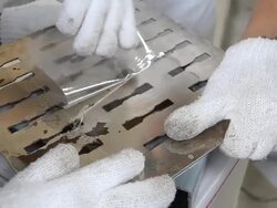 thai two engineer student help to remove film Stock Footage