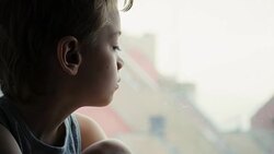 Child boring Stock Footage