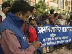 Journalists rally against government ban on protests News Clip