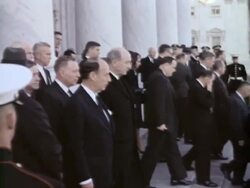 President Kennedy's body lies in state at U.S. Capitol Stock Footage