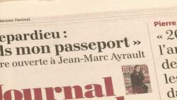 CLEAN : Actor Depardieu giving up News Clip