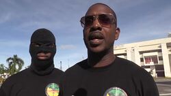 CLEAN : Protests as Macron visits French S.American territory (2) News Clip