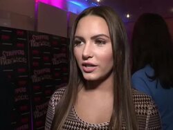 INTERVIEW: Sabine Jemeljanova on what attracted her to the project at Strippers vs. Werewolves World Premiere  at Apollo Piccadilly Circus on April 24, 2012 in London, England (Footage by WireImage Video/Getty Images) Stock Footage