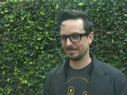 INTERVIEW: Tim Biskup on the event and his art at The Emoticon Project Celebration And Benefit Auction Stock Footage