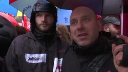 French trade unions, employers on strike News Clip