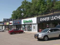 Suburban Strip Mall Stock Footage