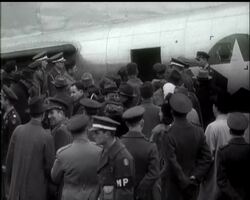 NEWS OF VIPS - CHURCHILL ARRIVES IN WASHINGTON News Clip