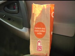 A Michigan teen finishing off his Arby's roast beef sandwich chomped down on something tough that tasted like rubber, so he spit it out. Turns out it tasted like finger. The fleshy, severed pad of an unfortunate employee's finger, apparently. (May 17) News Clip