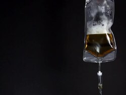 Beer IV Drip Stock Footage