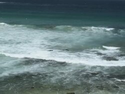 Ocean Waves at Bondi Beach, Sydney, New South Wales, Australia Stock Footage