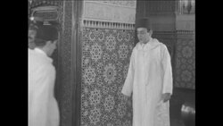 CAN699 KING HASSAN OF MOROCCO RECEIVES MOHAMMED OUFKIR AND ROBERT GILLET Instructional Video