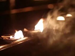 Temple candleholders Stock Footage