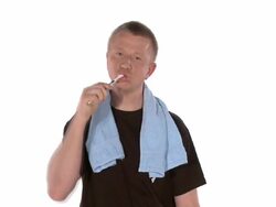 Brushing teeth Stock Footage