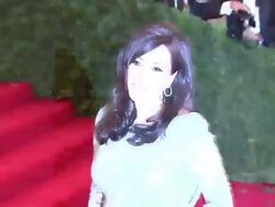 Fabiola Beracasa at "Schiaparelli And Prada: Impossible Conversations" Costume Institute Gala Stock Footage