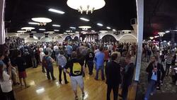 Wide Angle Of Entire Donald Trump Speech Showing Audience And Crowd Interactions And Reactions Pt.24 Stock Footage